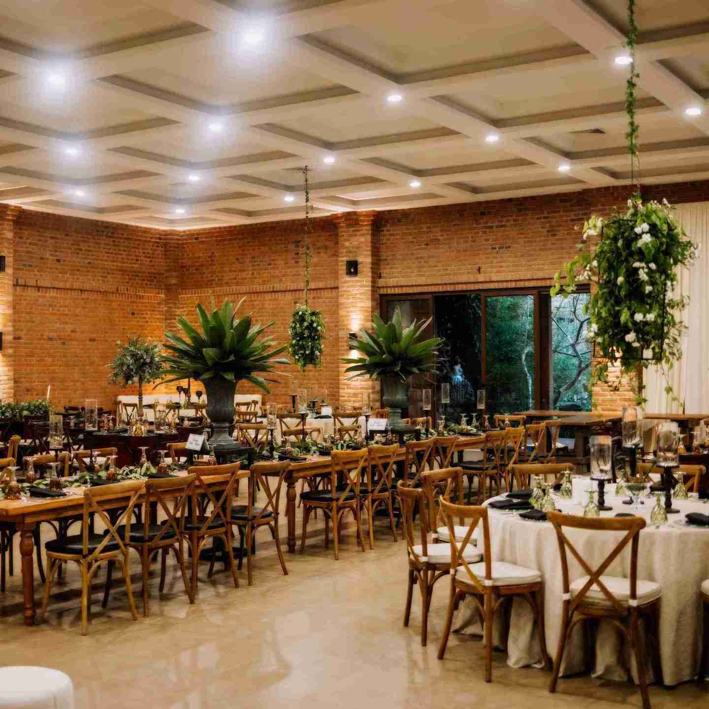 Floral wedding setting