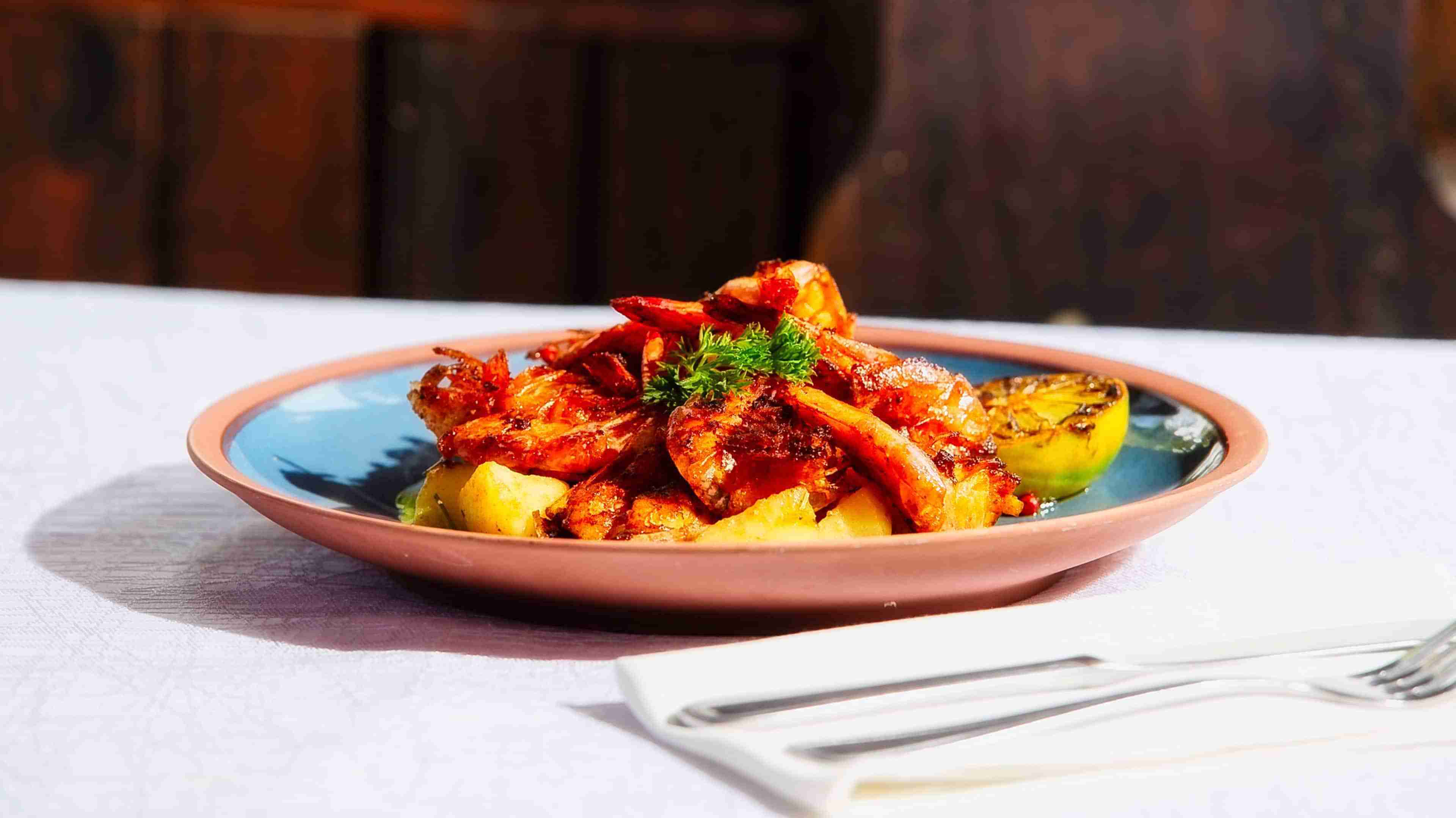 Dining at Glifos Restaurant