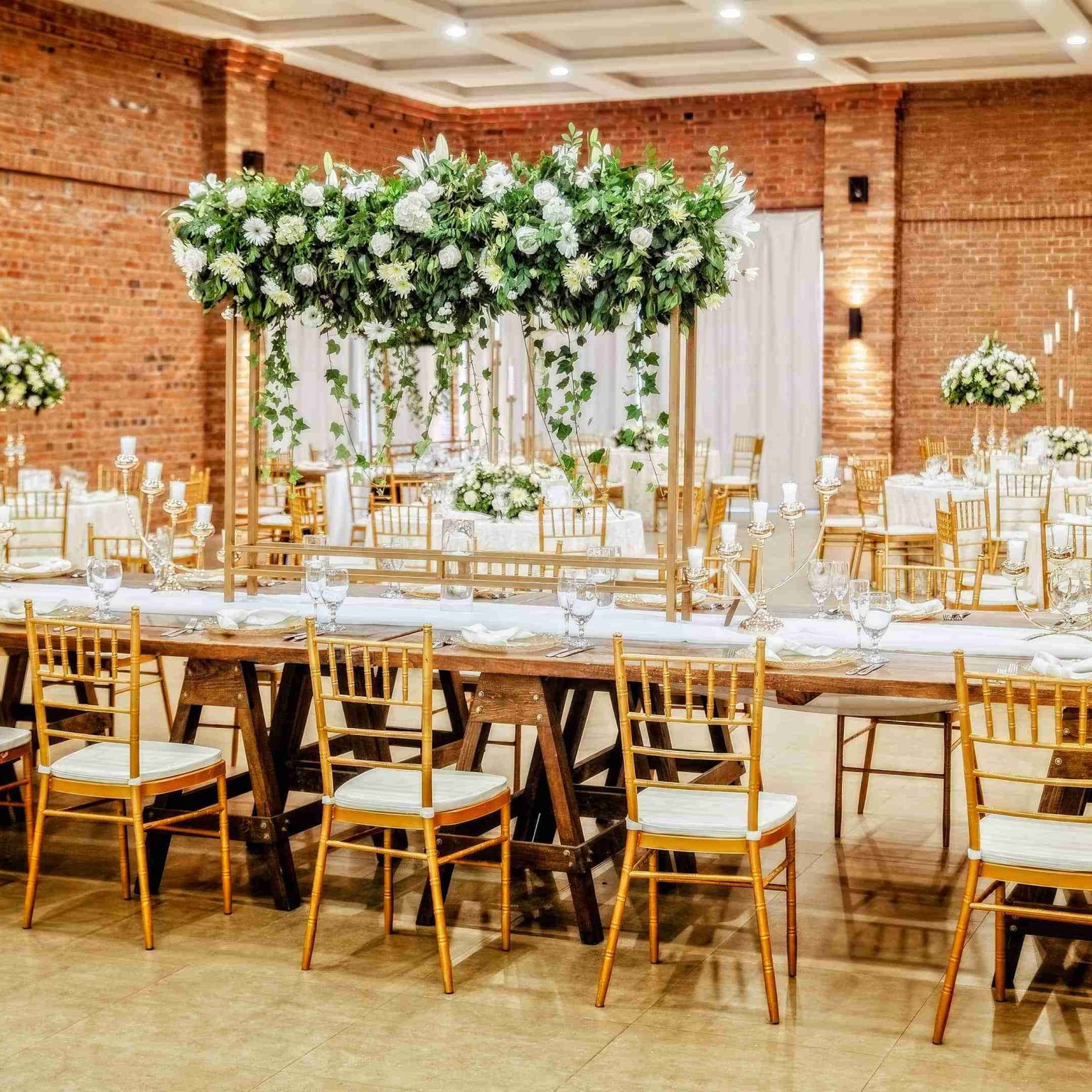 Wedding banquet setup