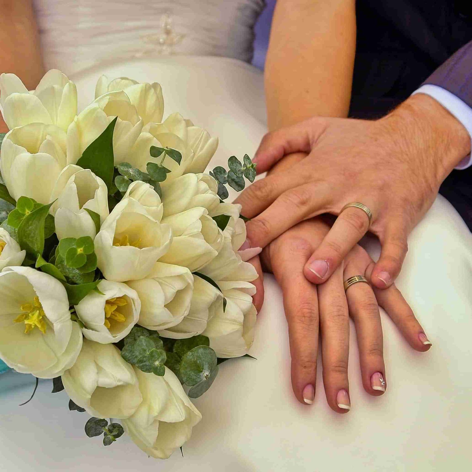 Wedding celebration the couple