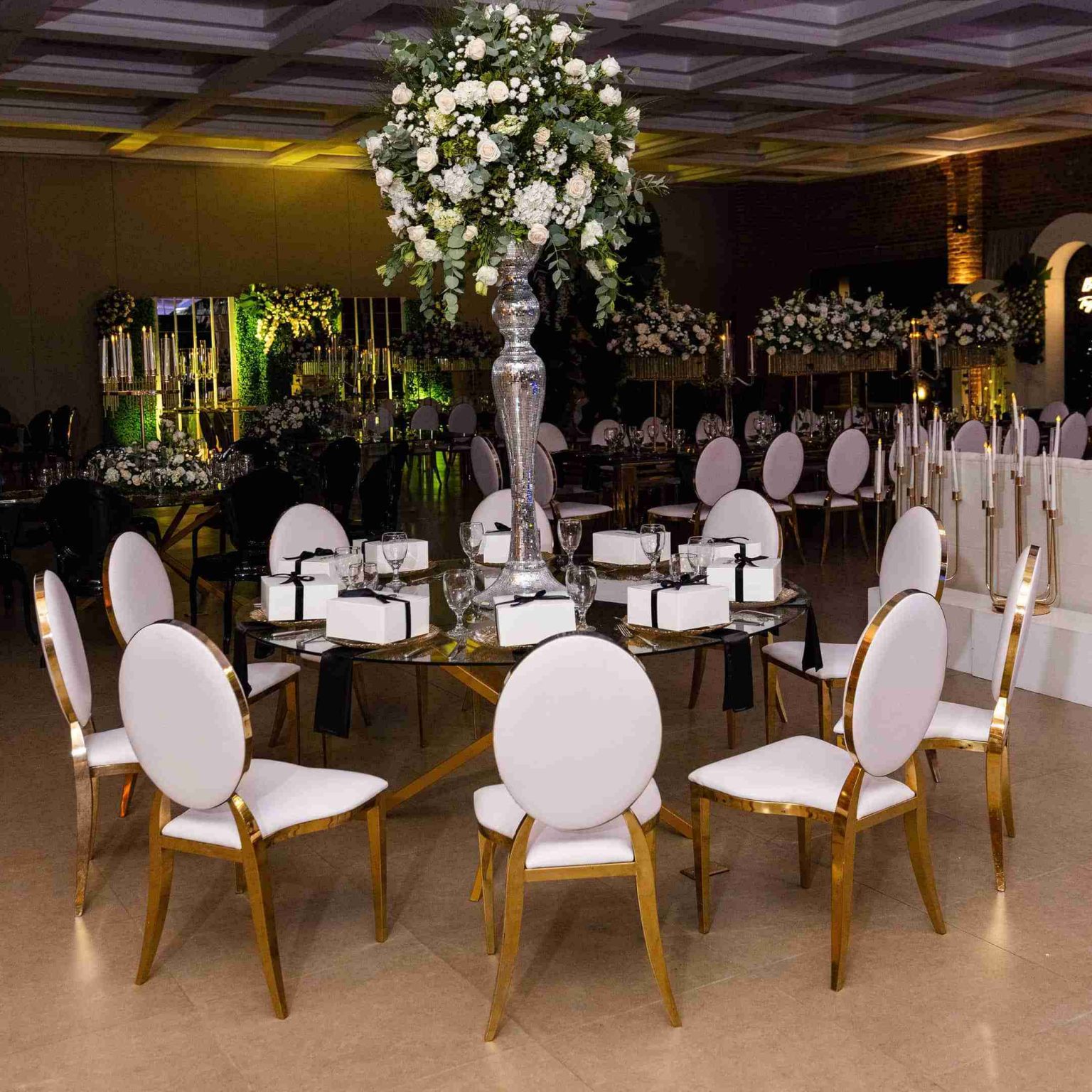 Wedding banquet setting